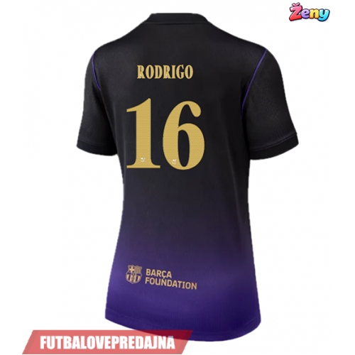 Lacne Ženy Futbalové dres Barcelona Rodri Hernandez #16 2026-27 Krátky Rukáv - Preč